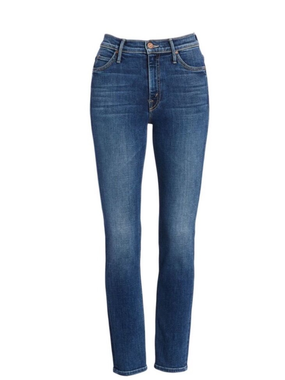 MOTHER The Mid Rise Dazzler Ankle Jeans Pardon My French Size 26 - Picture 2 of 4